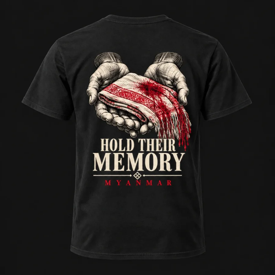 Hold Their Memory — Unisex, Black, back view