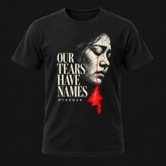 Our Tears Have Names — Unisex, Black, front view