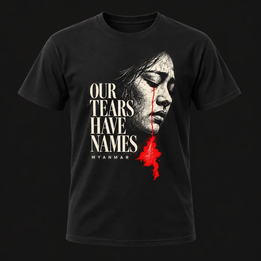 Our Tears Have Names — Unisex, Black, front view