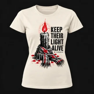 Keep Their Light Alive — Women’s fitted, Natural, front view
