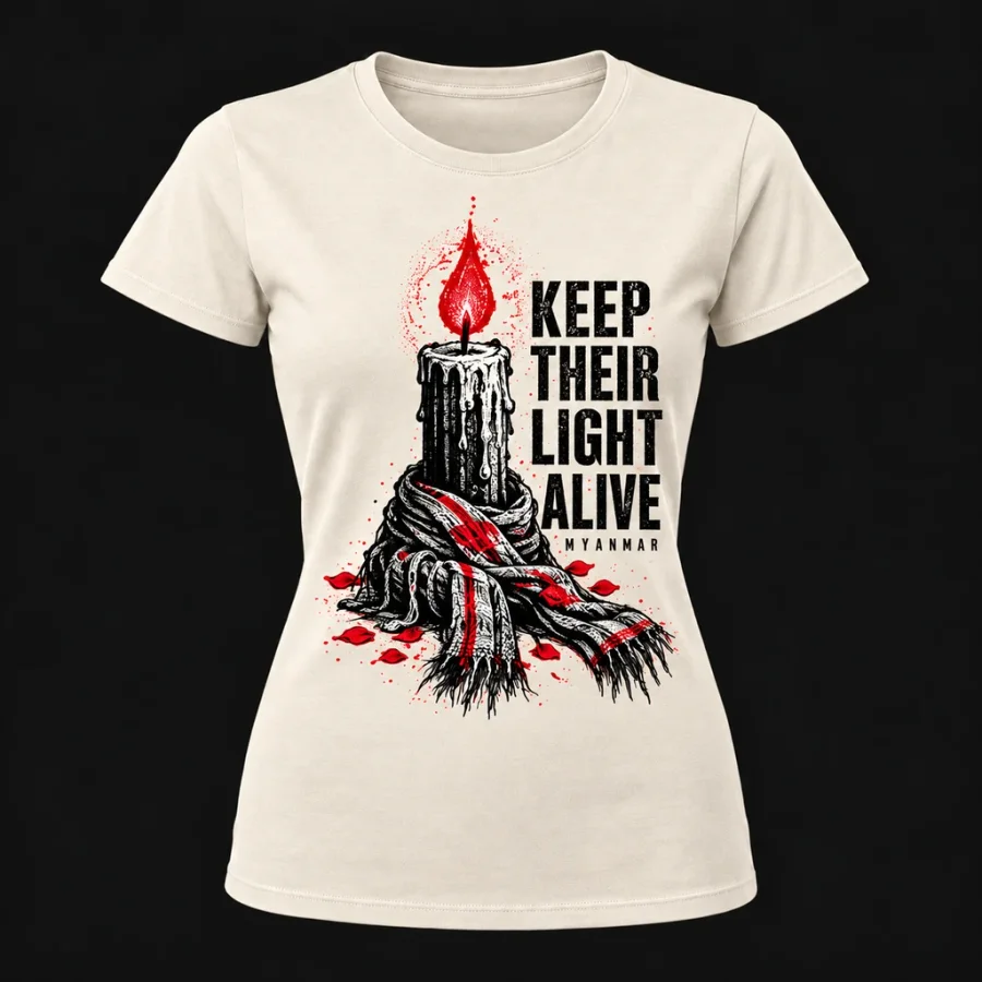 Keep Their Light Alive — Women’s fitted, Natural, front view