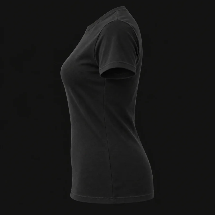 A Life, Not a Number — Women’s fitted, Black, side view