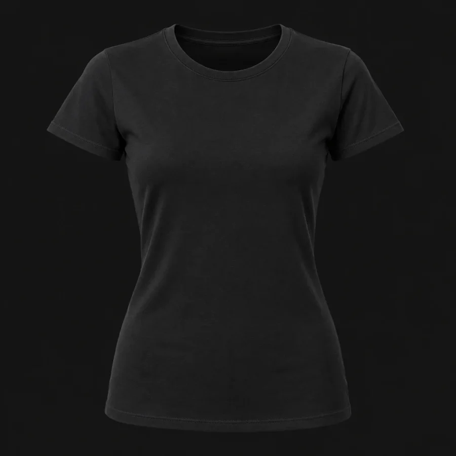 No More Names — The Scarf — Women’s fitted, Black, front view